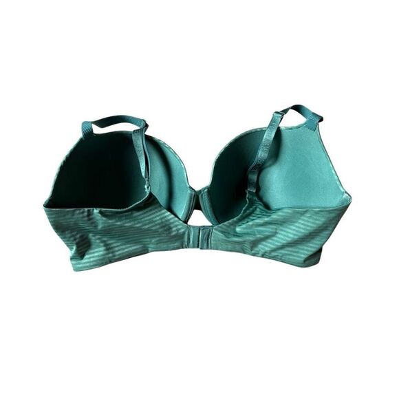 Victoria’s Secret T-shirt Push-Up Full Coverage 38DD Green Striped - Picture 3 of 9